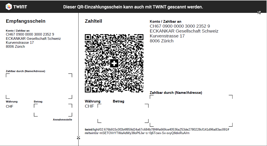 Einzahlungsschein-Twint-Code fuer Spenden Eckankar Schweiz